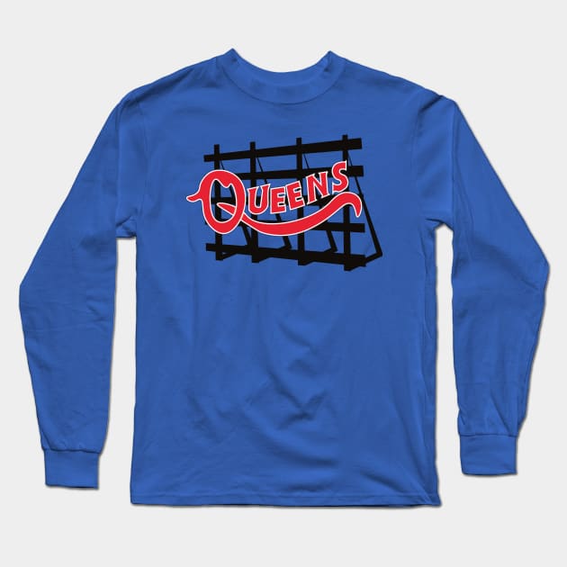 Queens Sign Long Sleeve T-Shirt by MAS Design Co